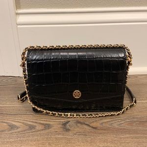 Tory Burch Mini Croc Robinson Crossbody